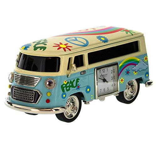 Miniature Sky Blue Camper Van – Caravan Novelty Desktop Collectors ...
